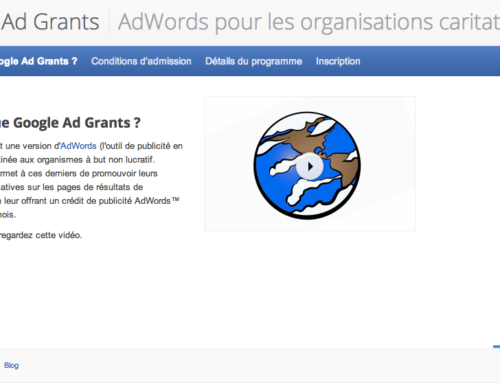 Ad Grants – Google Adwords pour les organisations caritatives